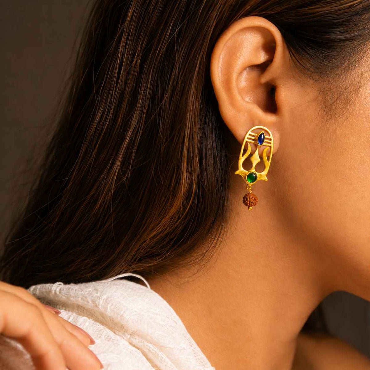 Shivoham Trishul Earring