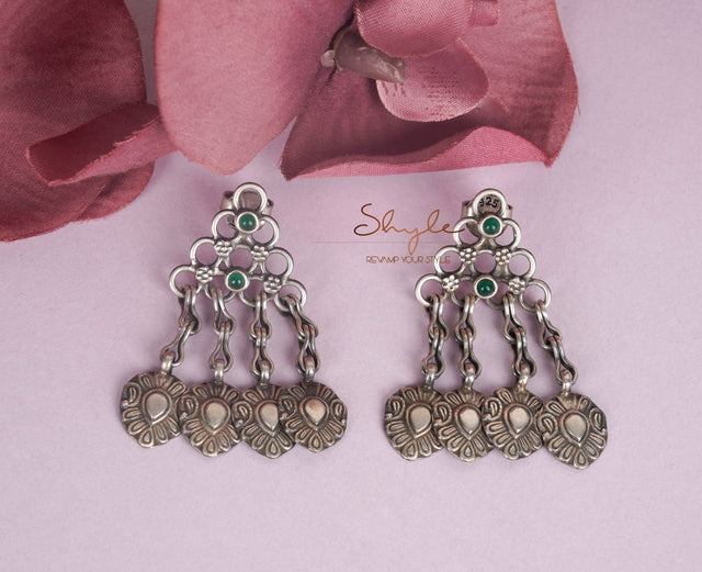 Tattva Intricate Tribal Motif Drop Earring