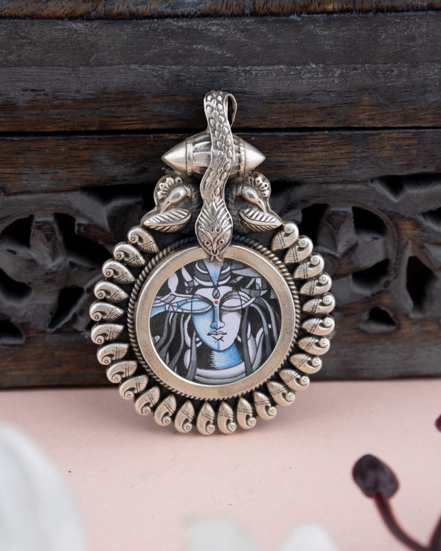 Tattva Mahadev Handpainted Pendant