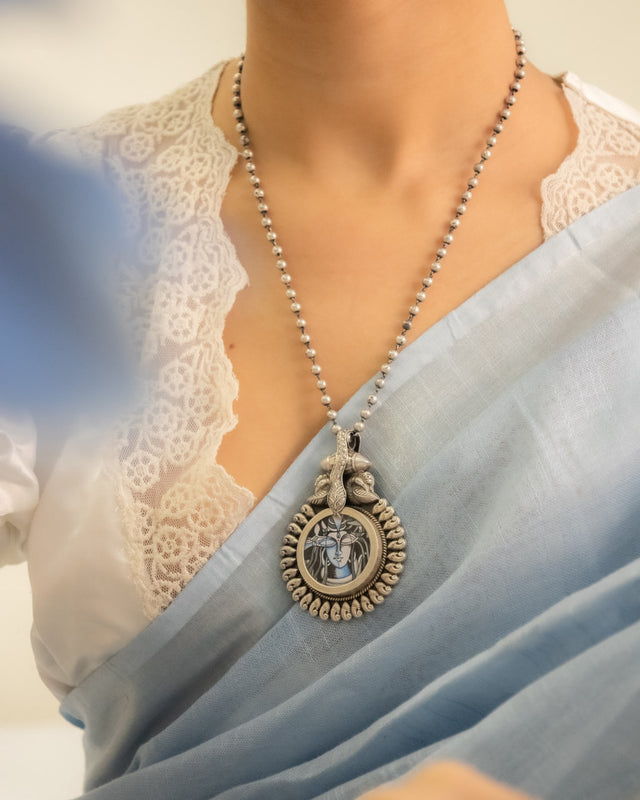 Tattva Mahadev Handpainted Necklace