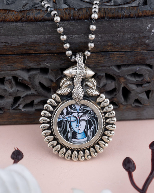 Tattva Mahadev Handpainted Necklace