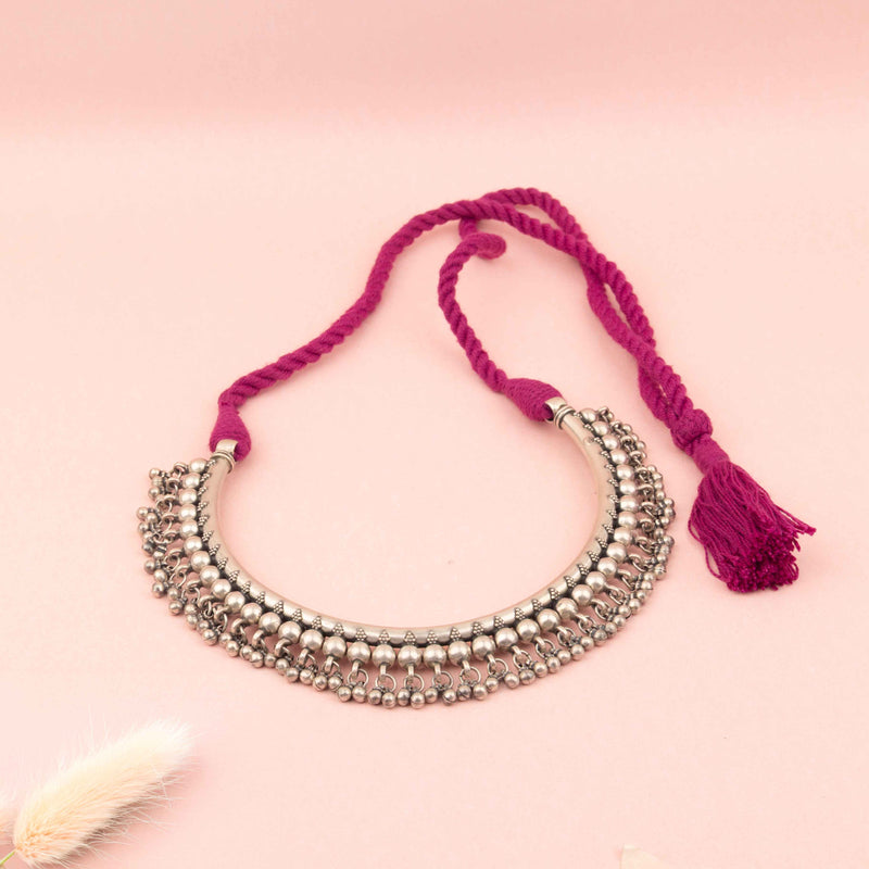 Tattva Pearl Pink Ghughri Drop Classic Hasli