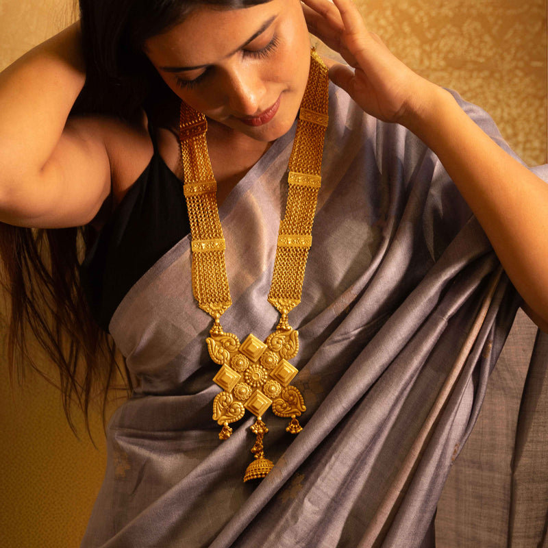 Tattva Statement Jhumki Drop Chain Cluster Necklace