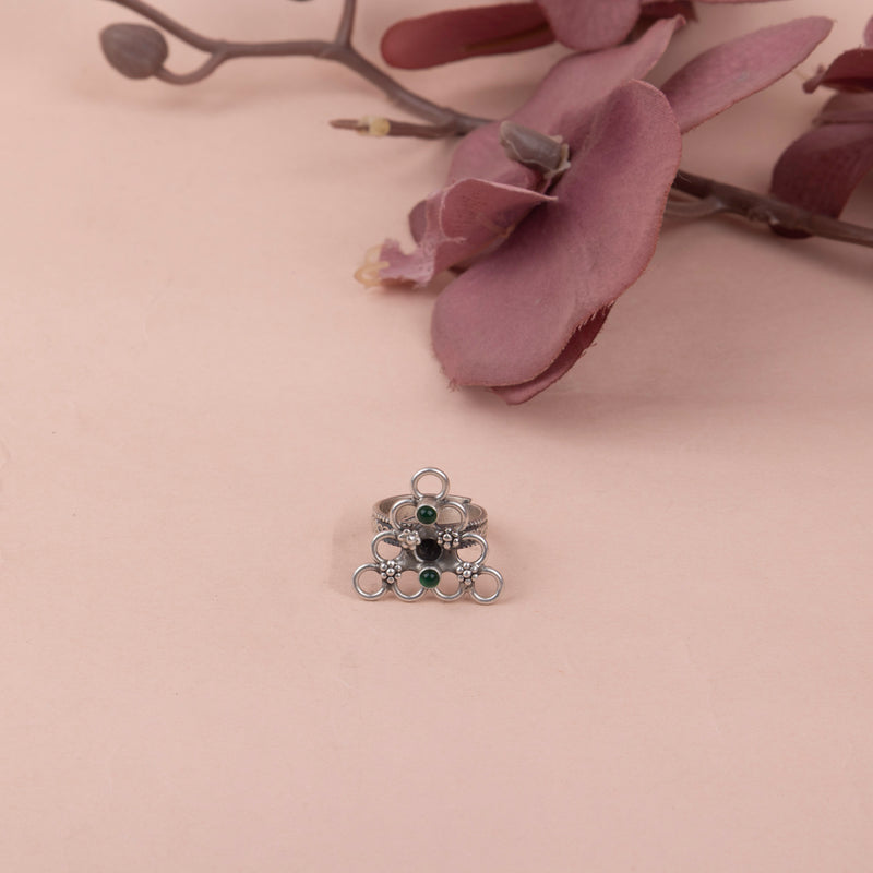 Tattva Intricate Triangle Jali Ring