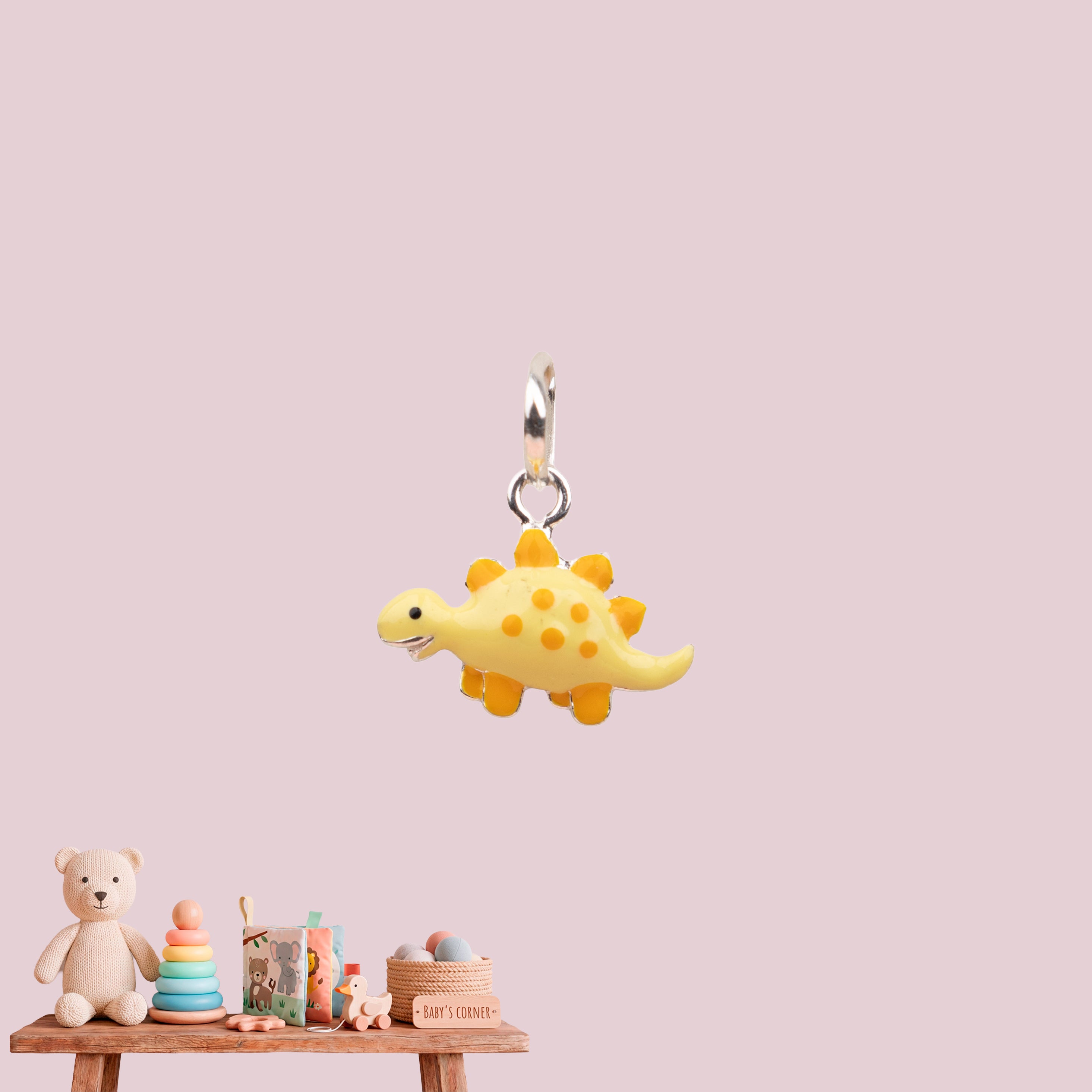 Yellow Dino Pendant