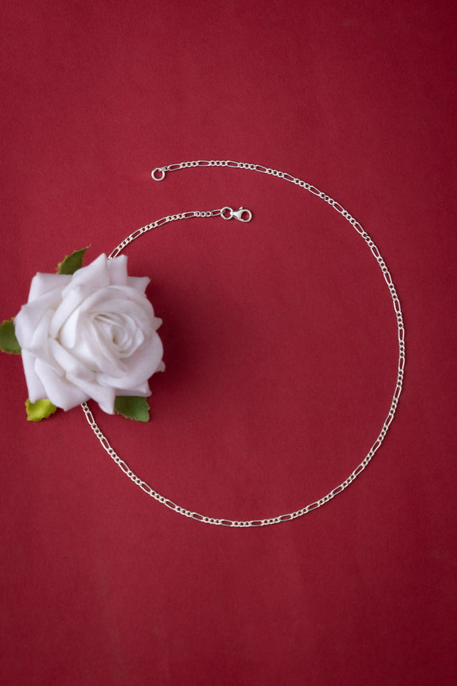 Adya Intricate Fine Silver Chain
