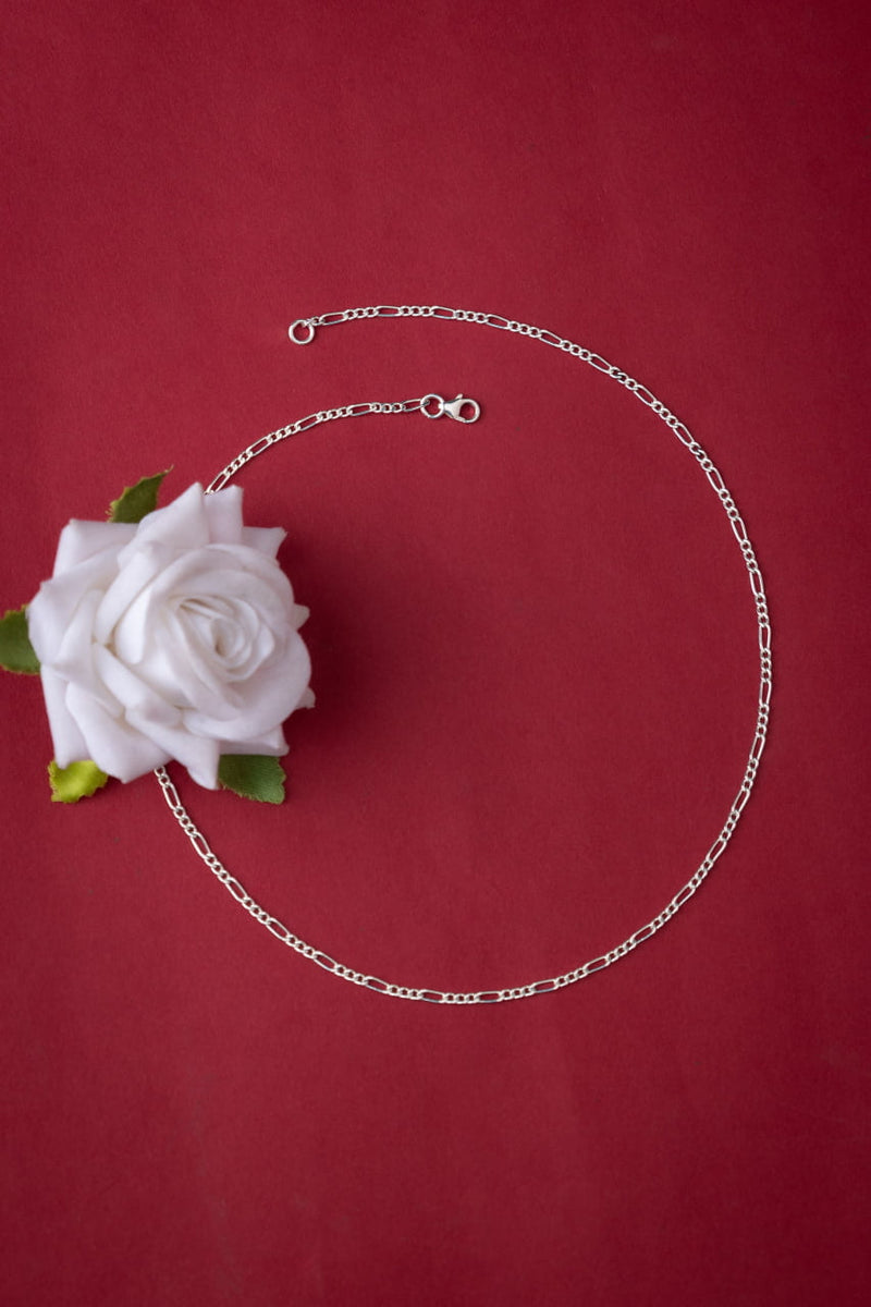 Adya Intricate Fine Silver Chain