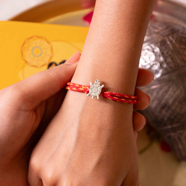 Anvaya Auspicious Tortoise Moli Rakhi
