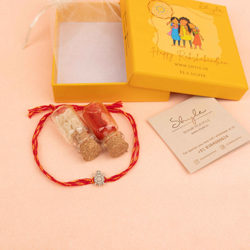 Anvaya Auspicious Tortoise Moli Rakhi