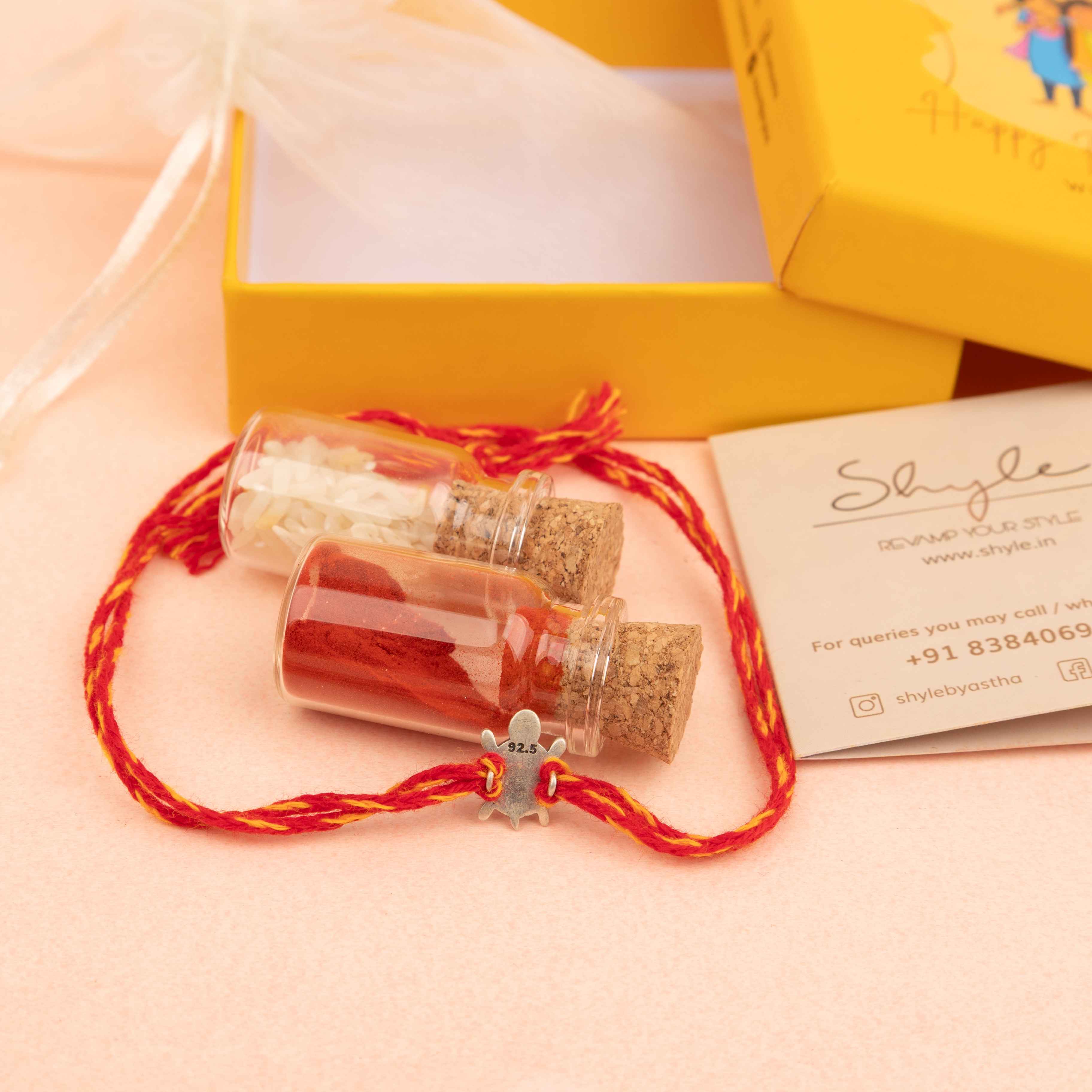 Anvaya Auspicious Tortoise Moli Rakhi