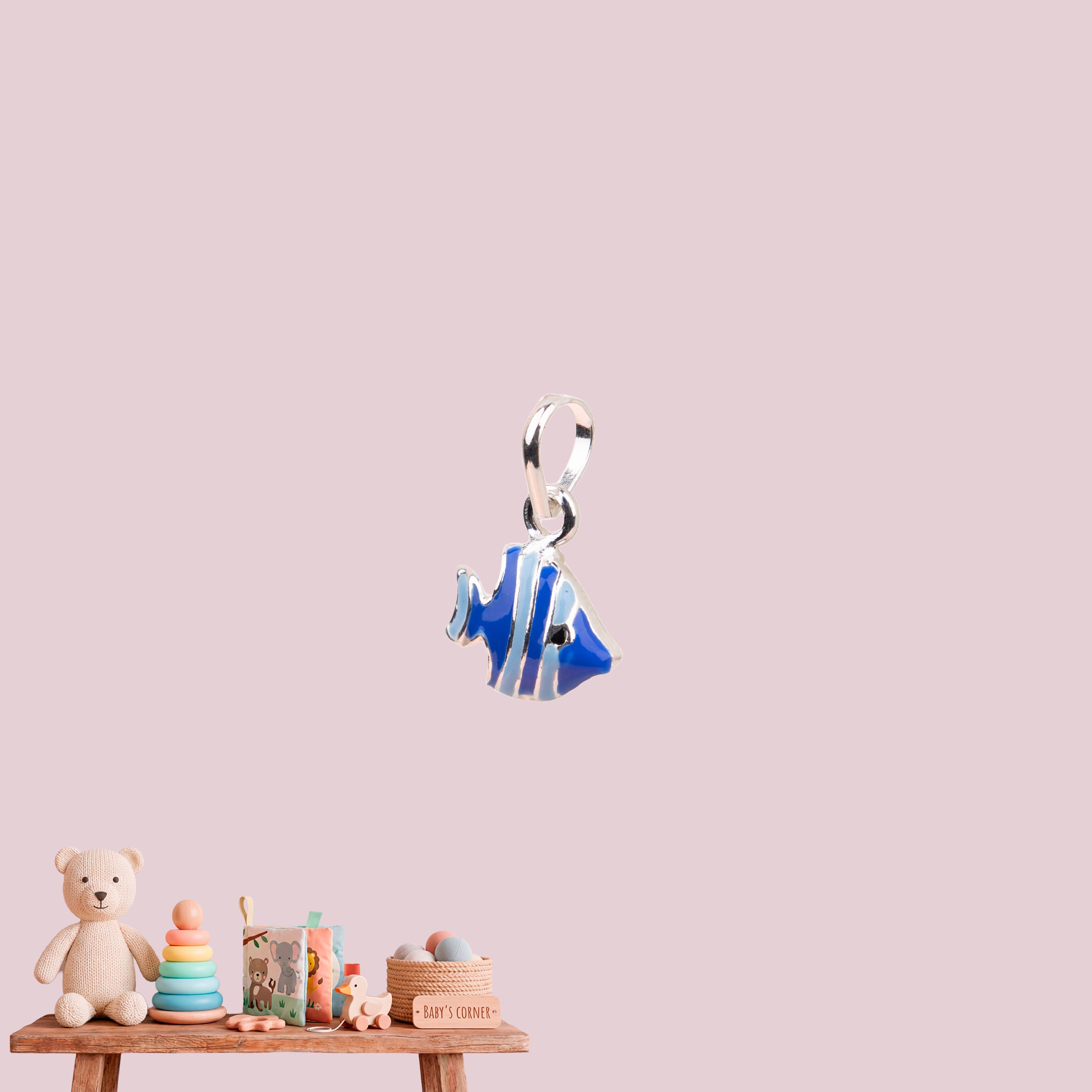 Blue Tropical Fish Pendant