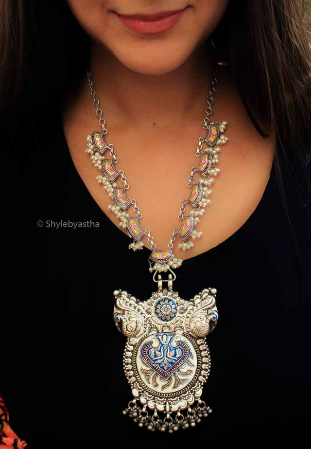 Tattva Enamel Art Classic Necklace