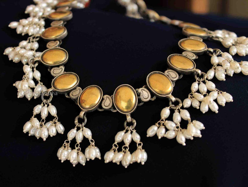 Tattva Gold Plated Freshwater Pearl Raani Haar