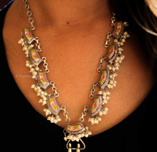 Tattva Enamel Art Classic Necklace