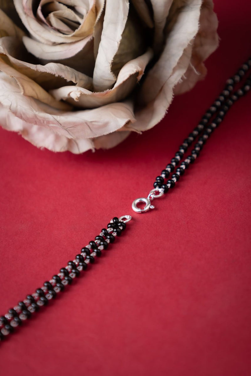 92.5 sterling silver Mizoya Chandra Embossed Versatile Mangalsutra, view 6
