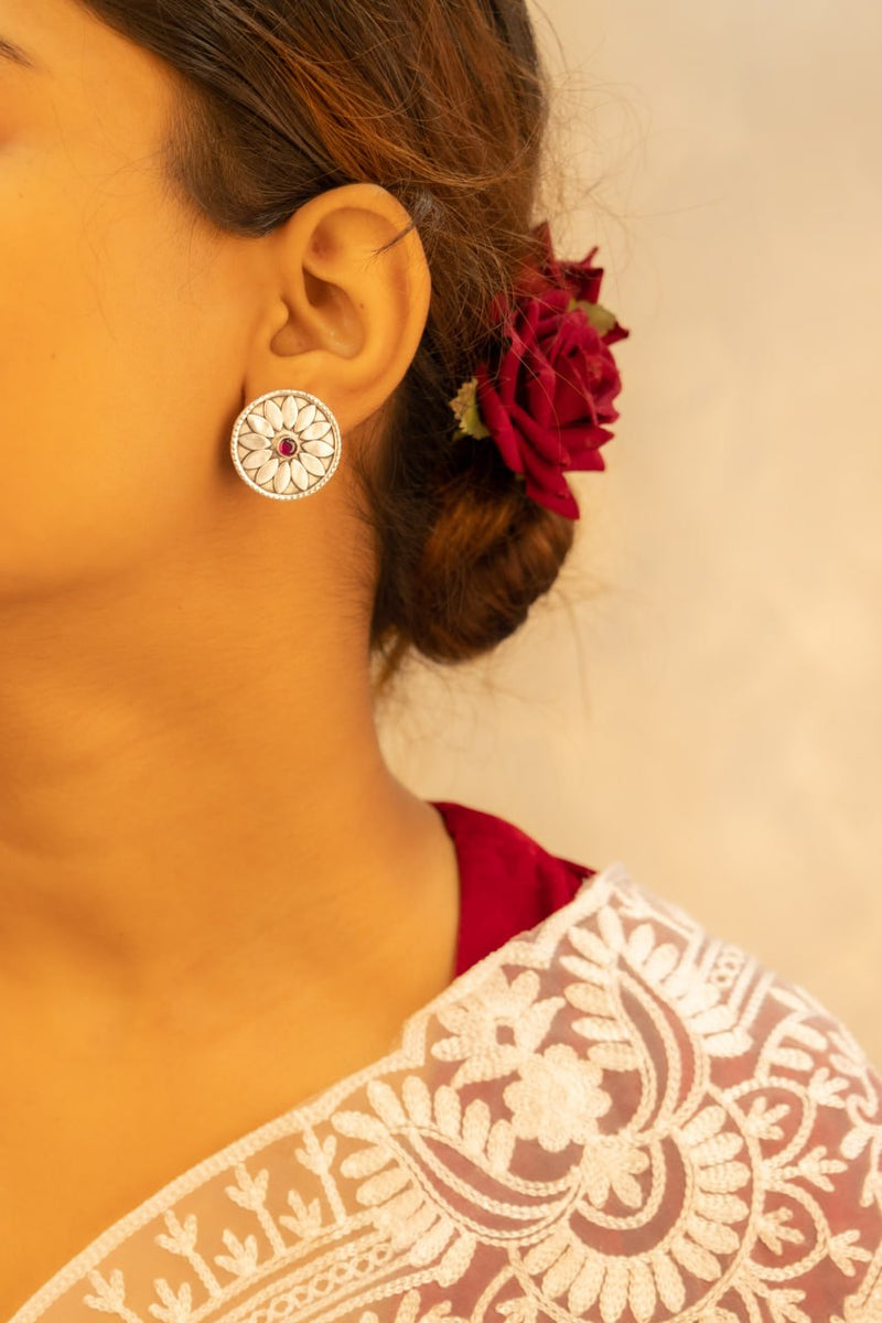 Mizoya Flower Motif Raani Jadau Choker Set