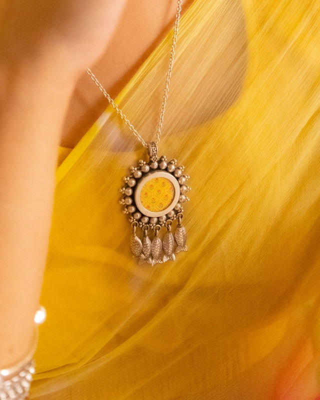 Mizoya Fish Drop Handpainted Necklace