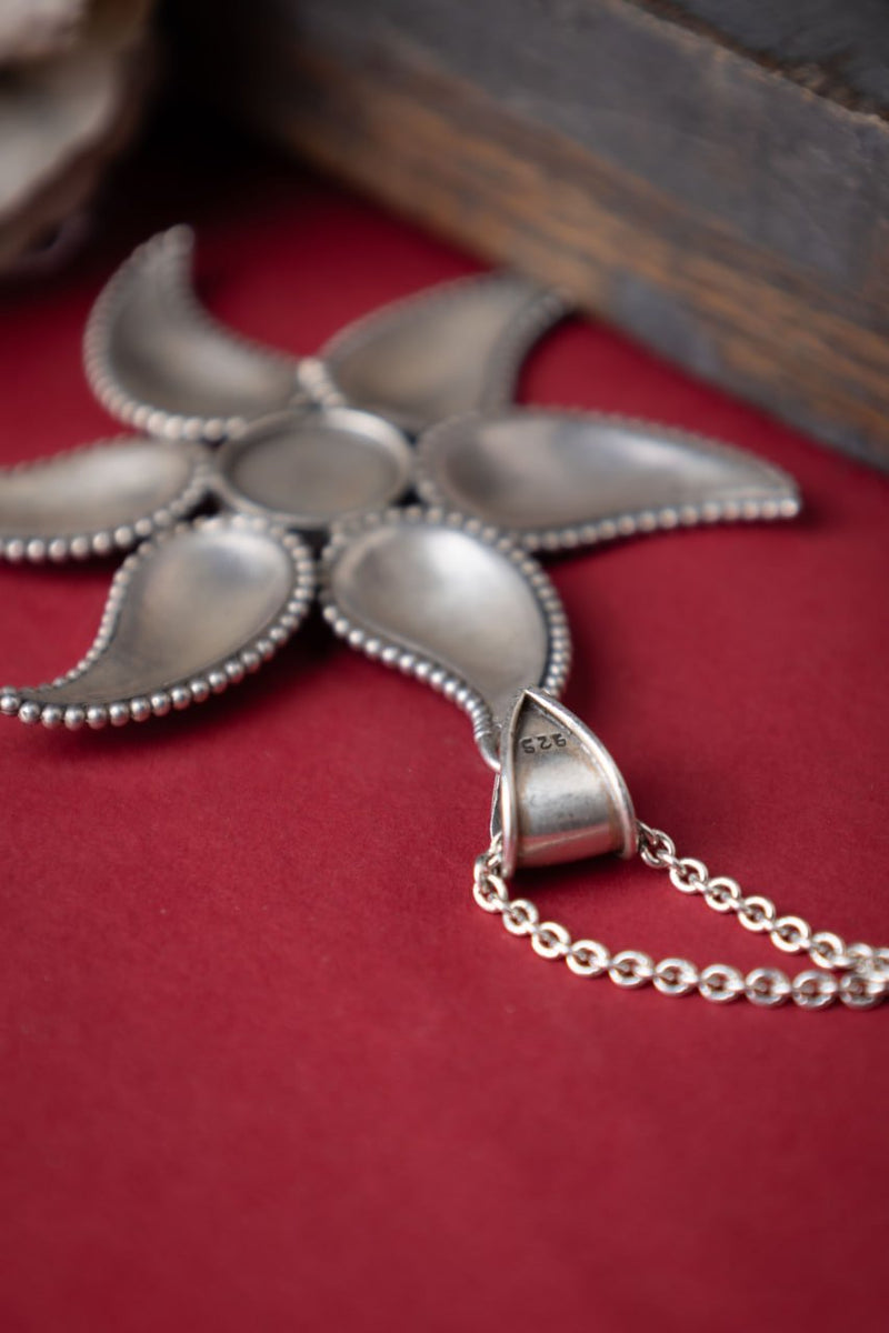 Mizoya Intricate Blossom Flower Pendant