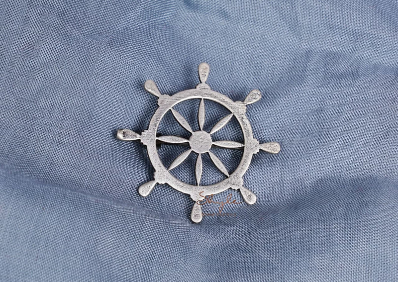Adya Statement Ship Handle Brooch front