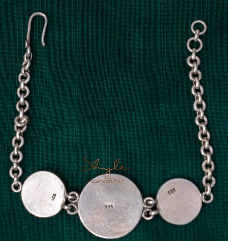 Adya tri motif intricate bracelet back