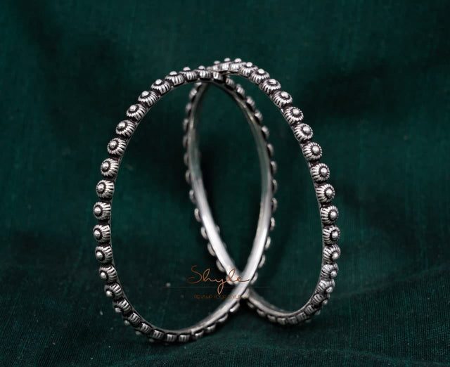 Adya Embossed Quirky Bangles front