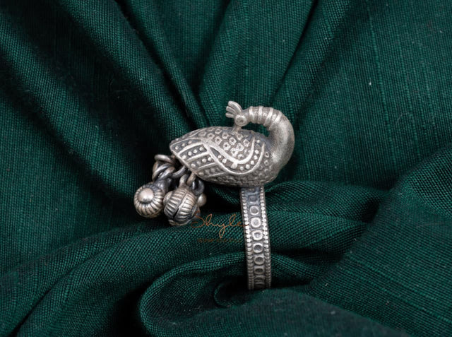 Moh Intricate Peacock Ring