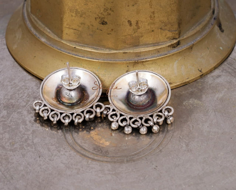 Moh Fine Petal Ghughri Studs back