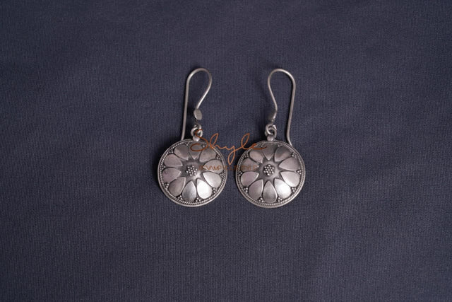 Moh Petal Intricate fish hook earrings