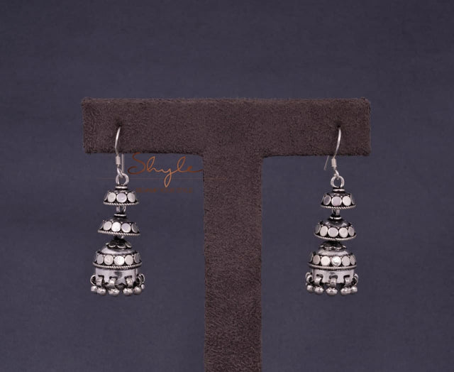 Moh Fine Intricate Layered Jhumki front