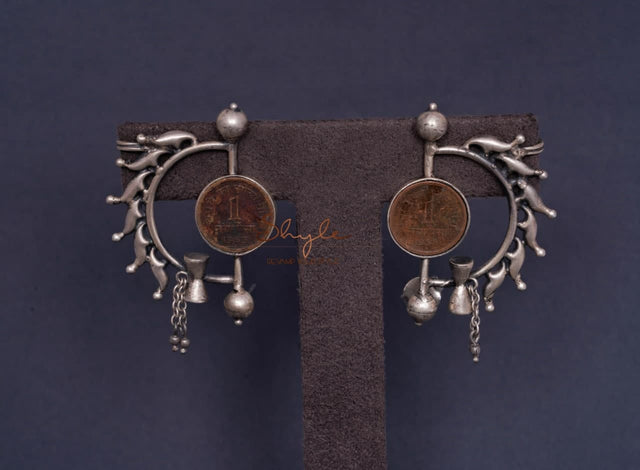 Mizoya Sikka Damru Earcuffs