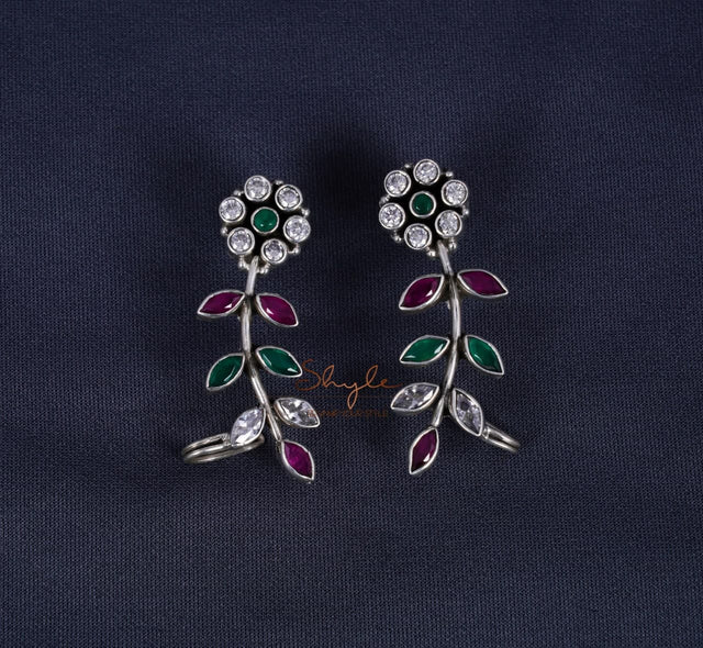 Adya Jadau Flora Ear Cuff primary