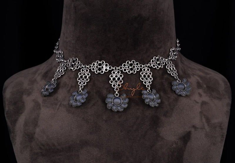 Mizoya Intricate Motifs Statement Necklace