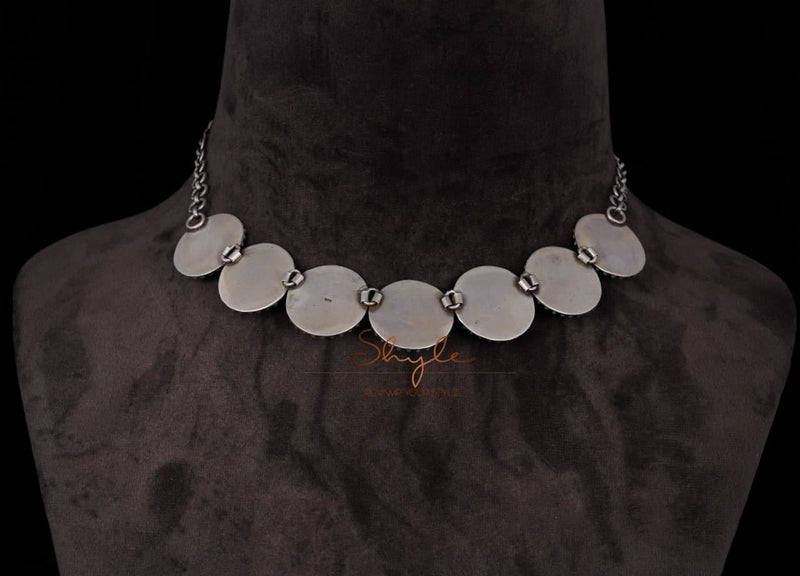 Adya Intricate Motif Sequence Necklace
