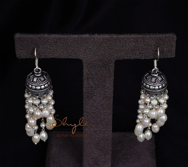 Jhumri Pearl Dangling Jhumkis
