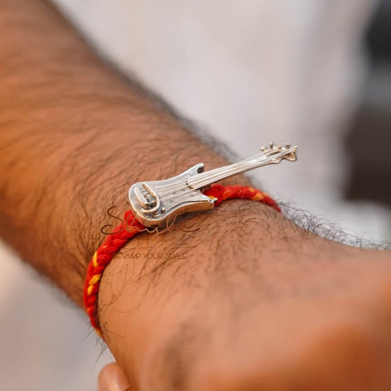 Anvaya Statement Guitar Rakhi cum Brooch