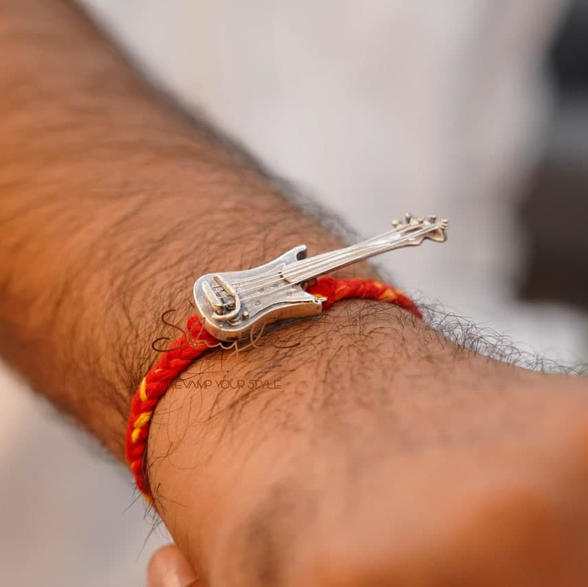 Anvaya Statement Guitar Rakhi cum Brooch
