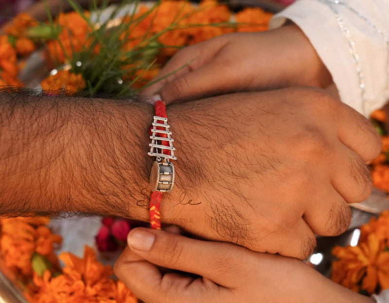 Anvaya Statement Xylophone Rakhi cum Brooch