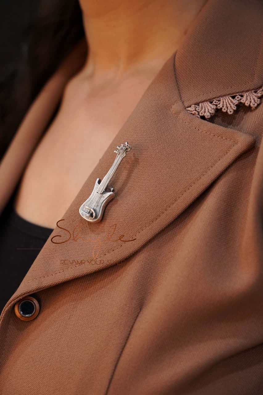 Anvaya Statement Guitar Brooch