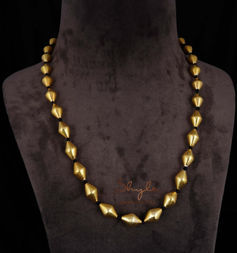 Tattva Gold Tone Dholki Beads Necklace