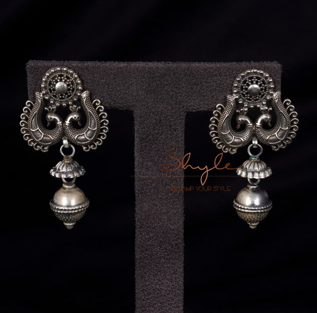 Mizoya Dual Peacock Ball Earrings