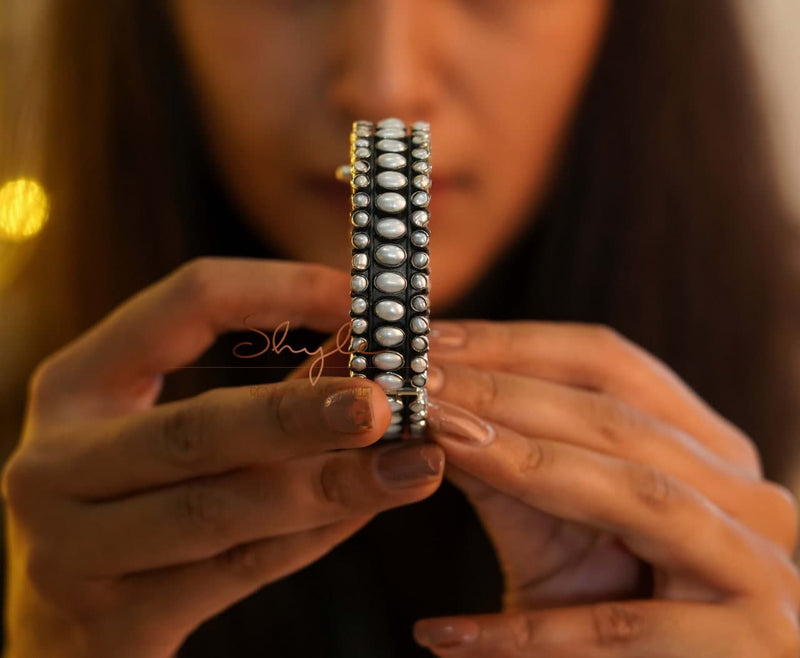Tattva Pearl Jadau Timeless Kada