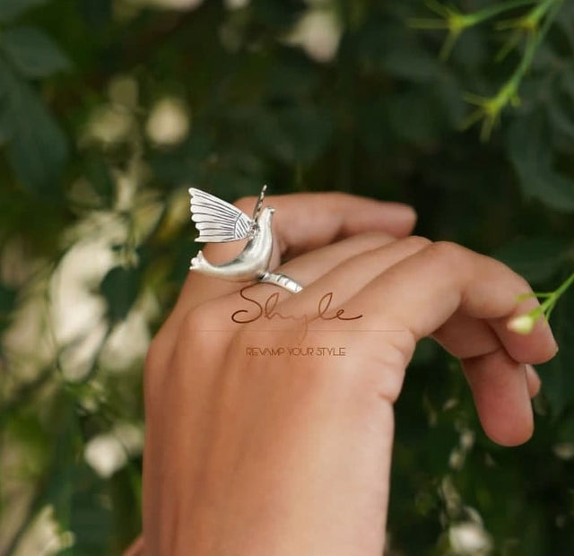 Adya Flying Bird Statement Ring