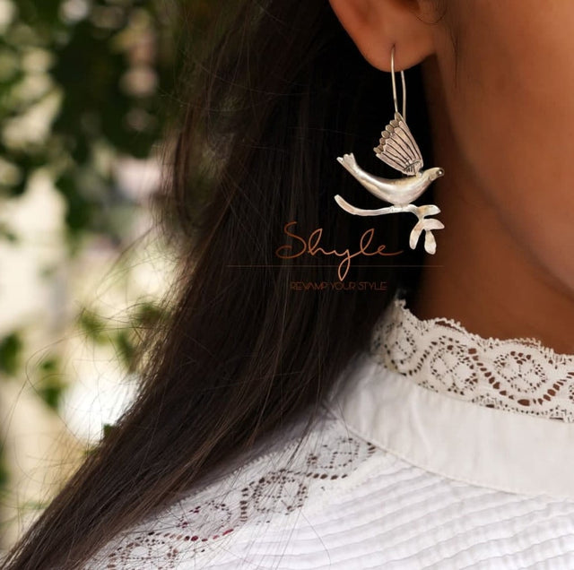 Adya Flying Bird Statement Earring model