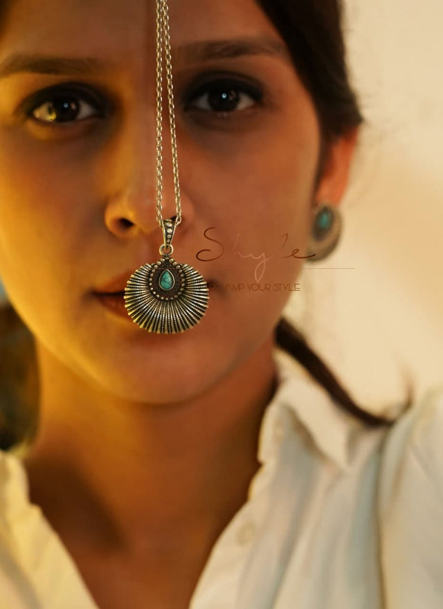 Moh Intricate Sea Shell Pendant