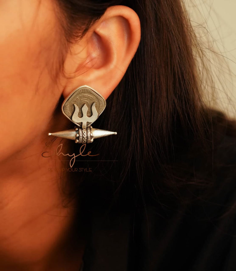 Mizoya Trishul Sikka Statement Earrings