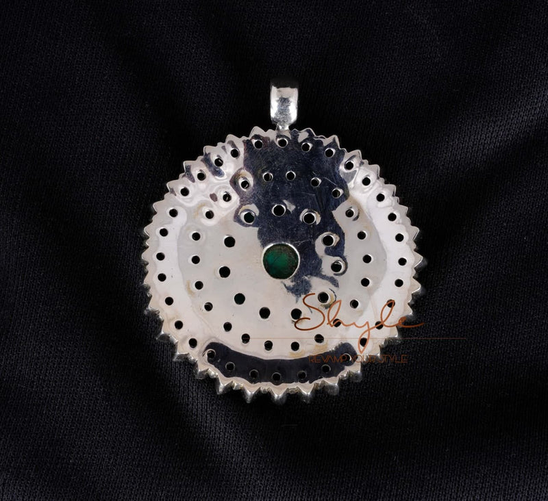 Tattva Turquoise Jadau Classic Pendant
