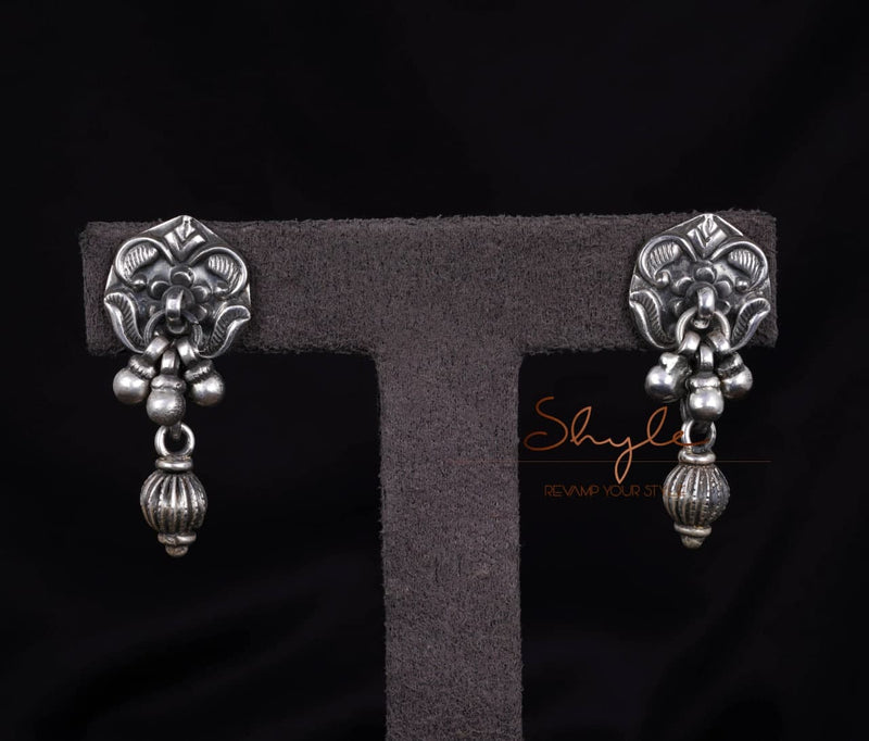 Anvaya Rawa Ghughri Drop Intricate Earrings