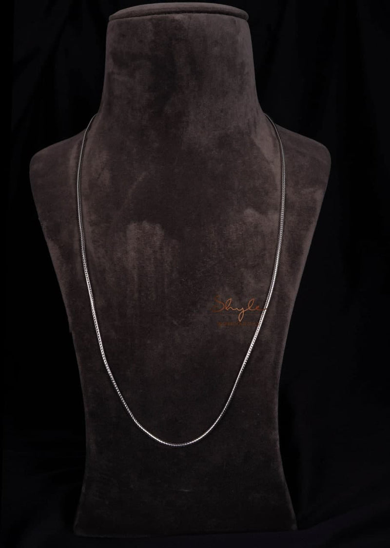 Adya Everyday Intricate Crafted Silver Chain