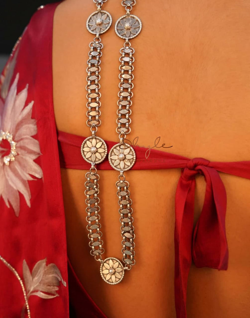 Mizoya Flower Motif Versatile Chain Necklace