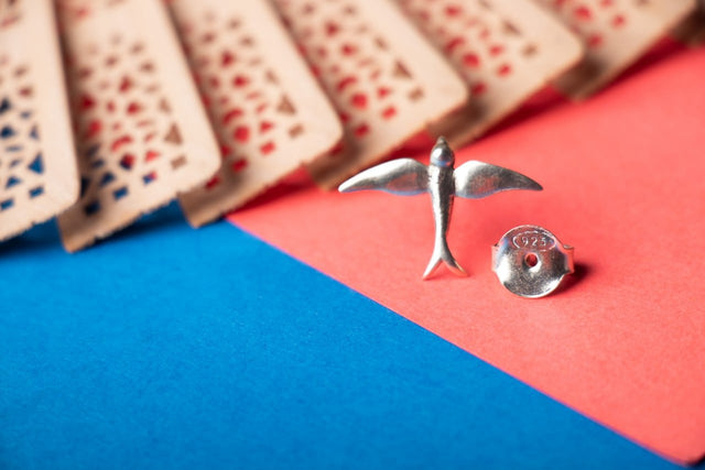 Moh Flying Bird Stud Earring